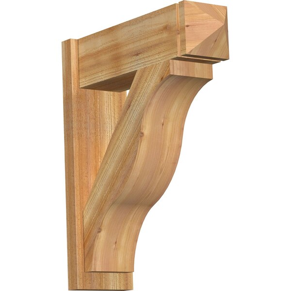 Ekena Millwork Funston Rough Sawn Arts and Crafts Outlooker, Western Red Cedar, 8"W x 26"D x 30"H OUT08X26X30FST03RWR - main
